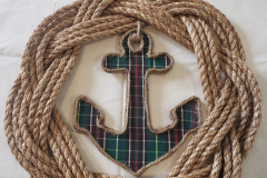 Wreath with NL Tartan Anchor