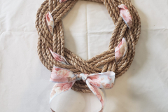 Fabric Bow Wreath