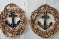 Wreaths with Cape Breton and NS Tartan Anchors